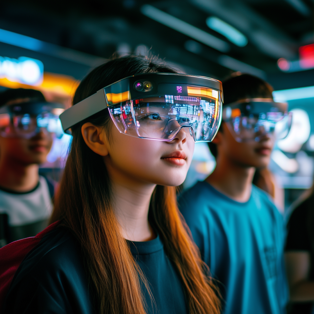 futuristic ar glasses